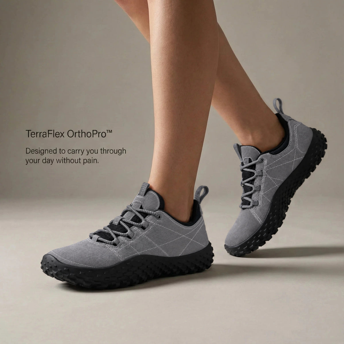 Orthopädische Schmerzfrei-Laufschuhe — Grau, Foto 10