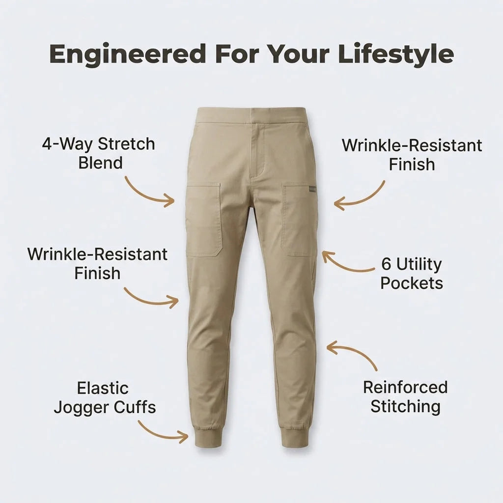 Premium Stretch Cargo Jeans – Komfort og Stil — billede 2