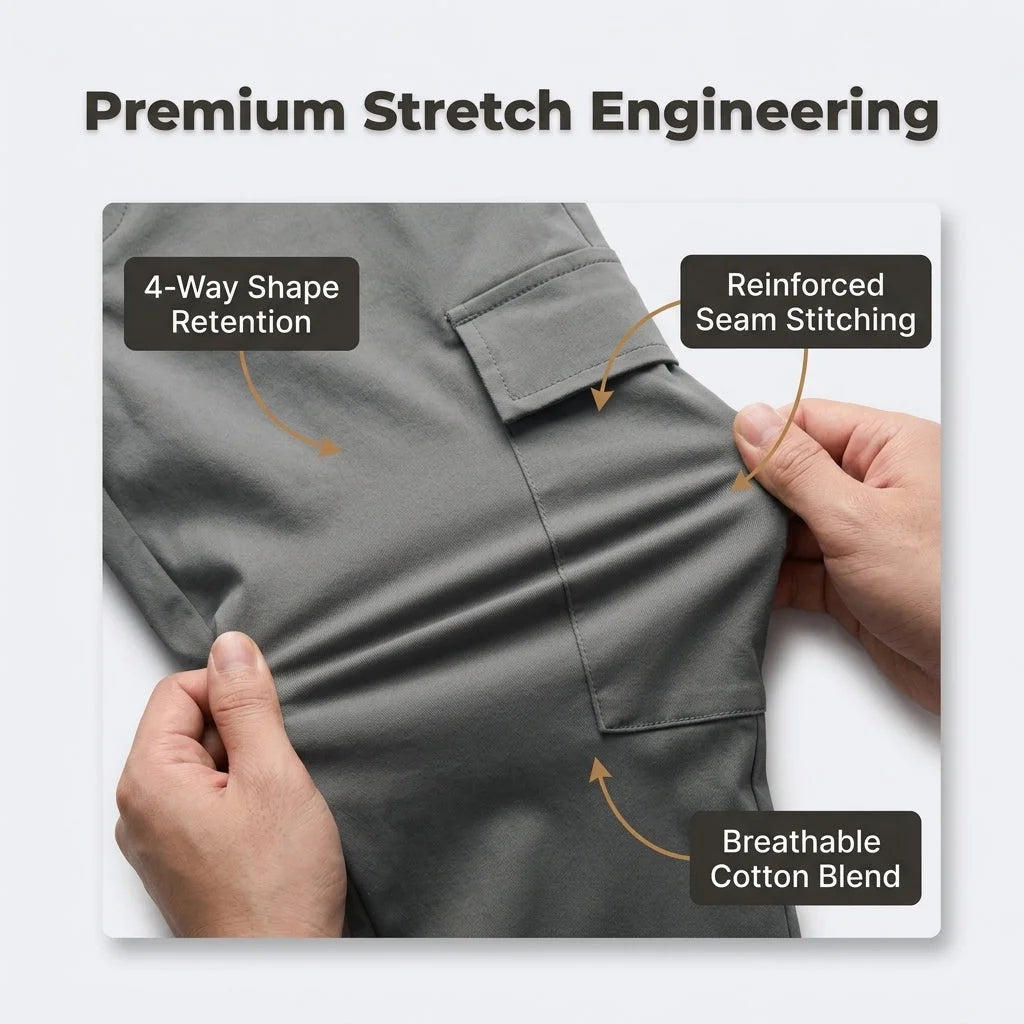 Premium Stretch Cargo Jeans – Komfort og Stil — billede 4