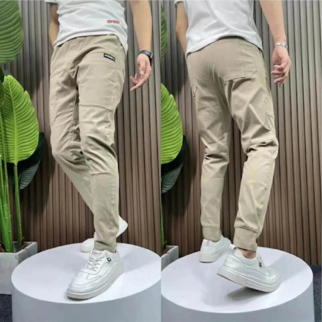 Premium Stretch Cargo Jeans – Komfort og Stil — Beige, billede 9