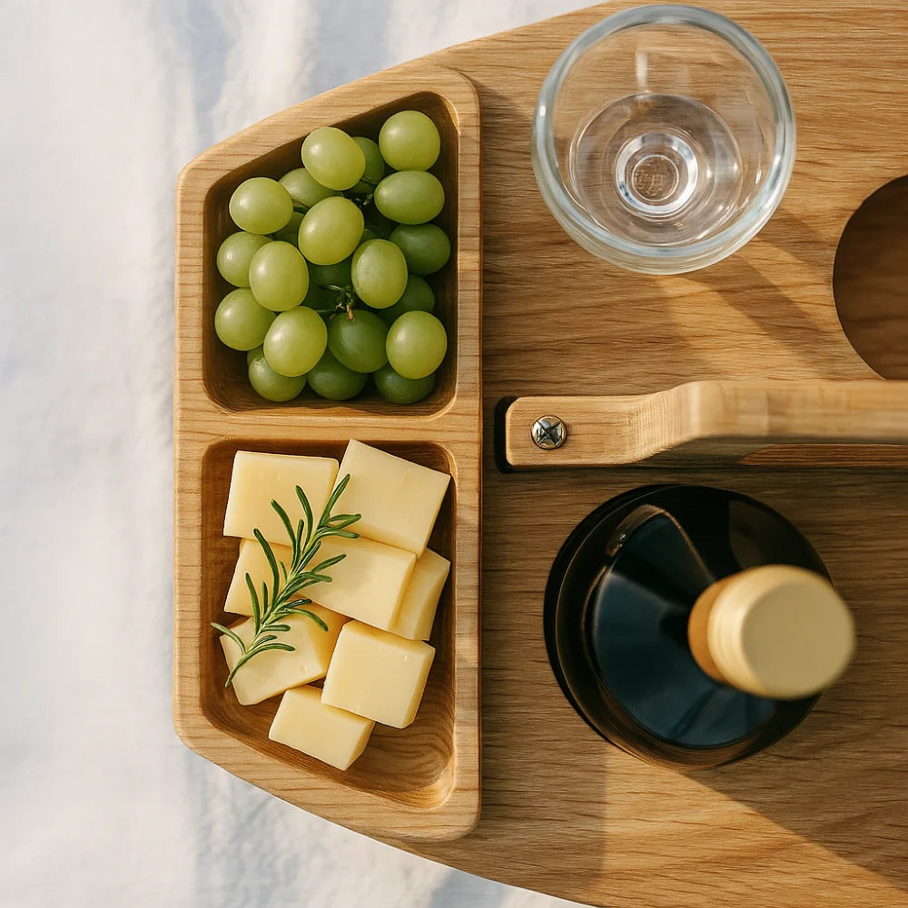 Table de Pique-Nique Pliante Compacte en Bois — photo 4
