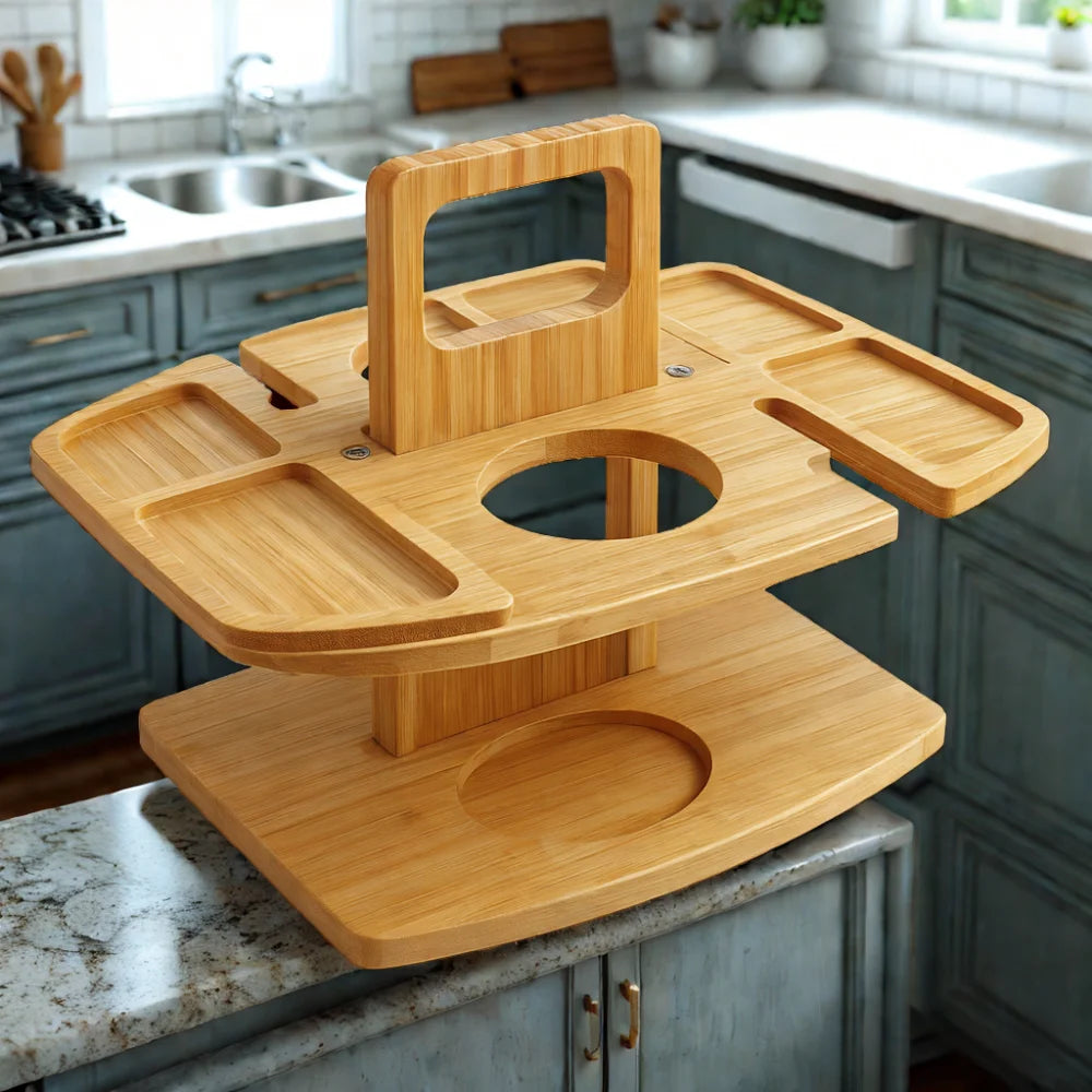 Table de Pique-Nique Pliante Compacte en Bois — photo 6